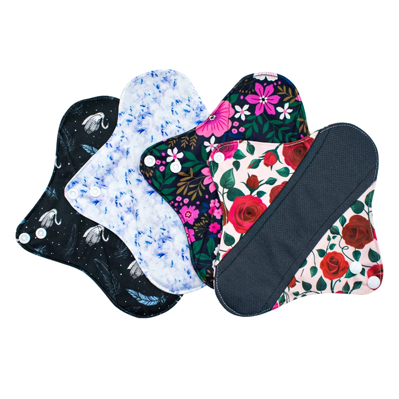 

[1pcs] Washable Sanitary Towels Reusable Gaskets Period Panty Liner Menstrual Pads Washable Wipes Fabric Pads Daily Pad
