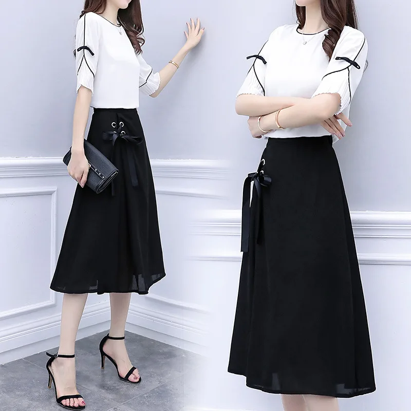 

2021 Женская юбка мода темперамент простой костюм; Юбка для девочек; Летнее платье в Корейском стиле светильник приготовленные стильное плат...