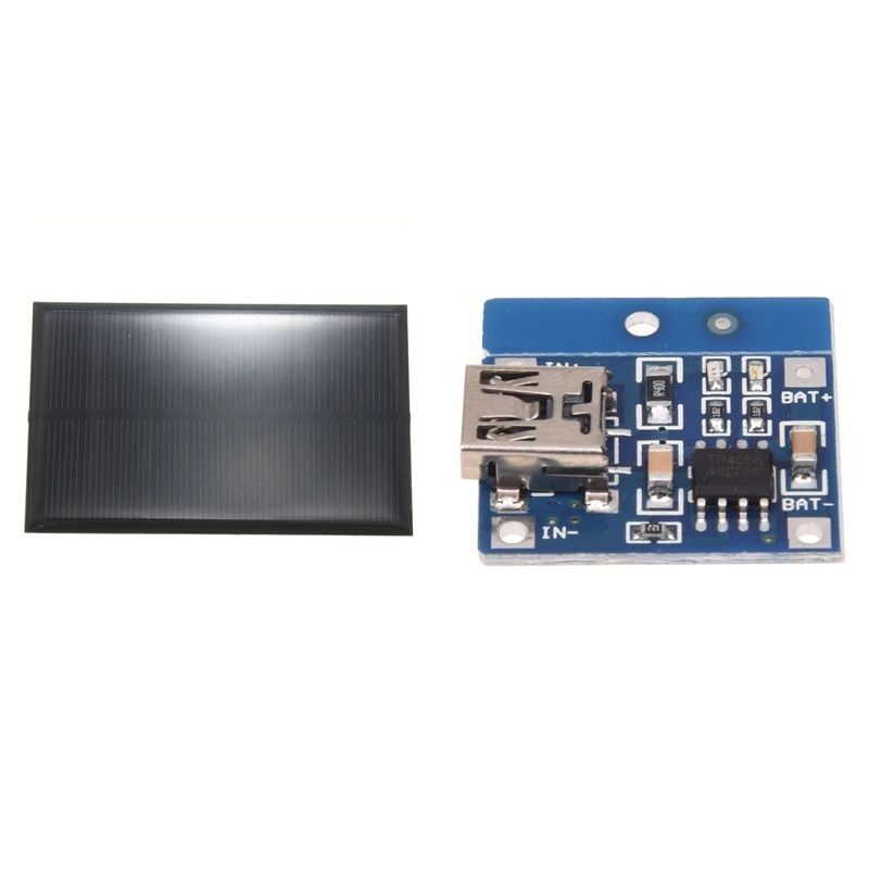 

Retail 2 Pcs Accessories: 1 Pcs TP4056 1A Lithium Battery Charging Lipo Charger Embarks Module DIY Mini USB Port Blue & 1 Pcs 1.