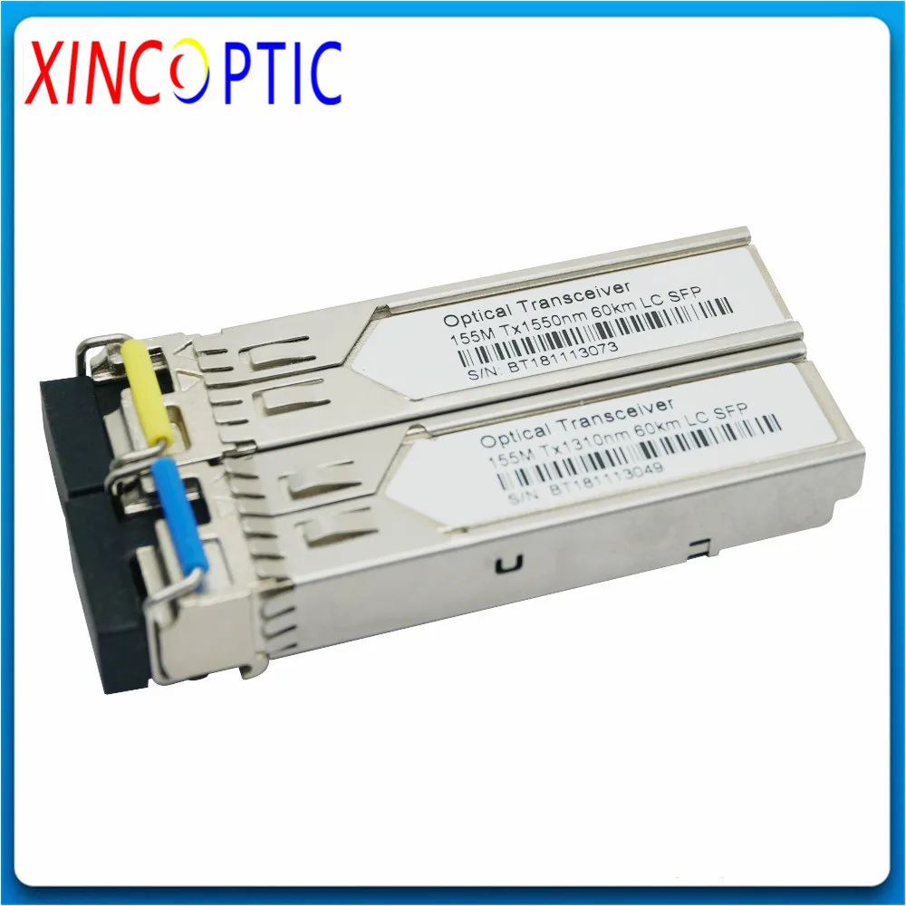 Двунаправленный трансивер 155 Мбит/с 1310/1550 нм 60 км LC/SC SFP м 100BASE FX SC One Fiber WDM LC