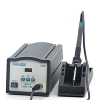 quick 205 150w high power lead free soldering station digital display thermostat soldering rework station free shipping