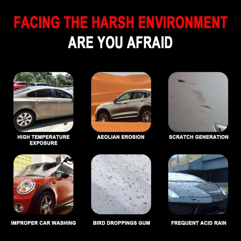 

Goxfaca 120ml Liquid Ceramic Auto Nano Coating Spray Hydrophobic Polishing Car Paint Diaphragm Film Car Nano Coating Agent