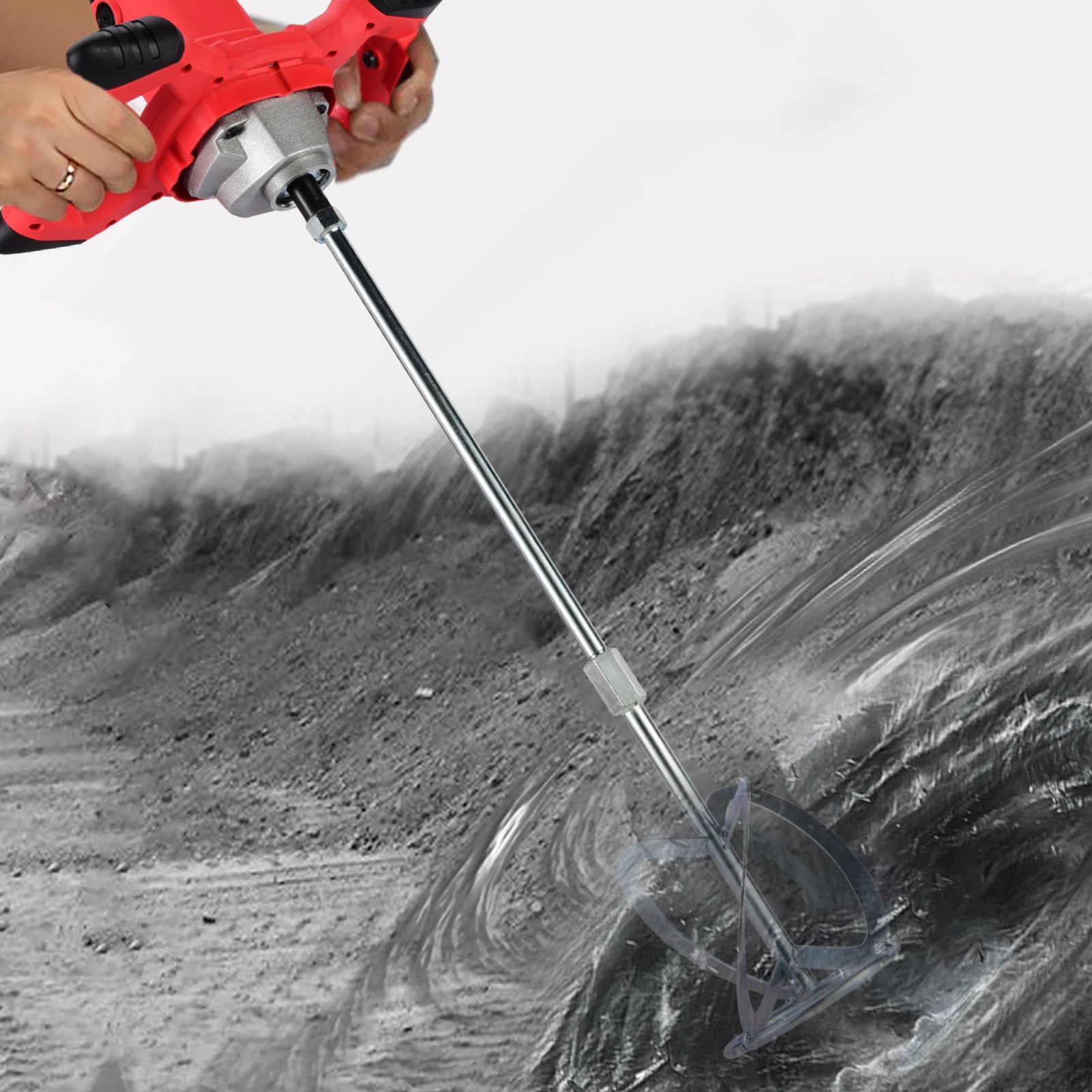 Электрическая Мешалка Для цемента 2600 Вт промышленная мешалка 6-ступенчатая