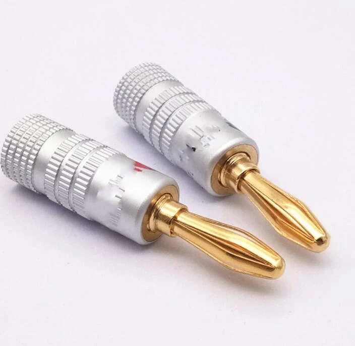 Conectores de Banana para altavoz, de alta calidad, 24K, conectores dorados, de 500 Uds., del vendedor Friendsworld #361010-0
