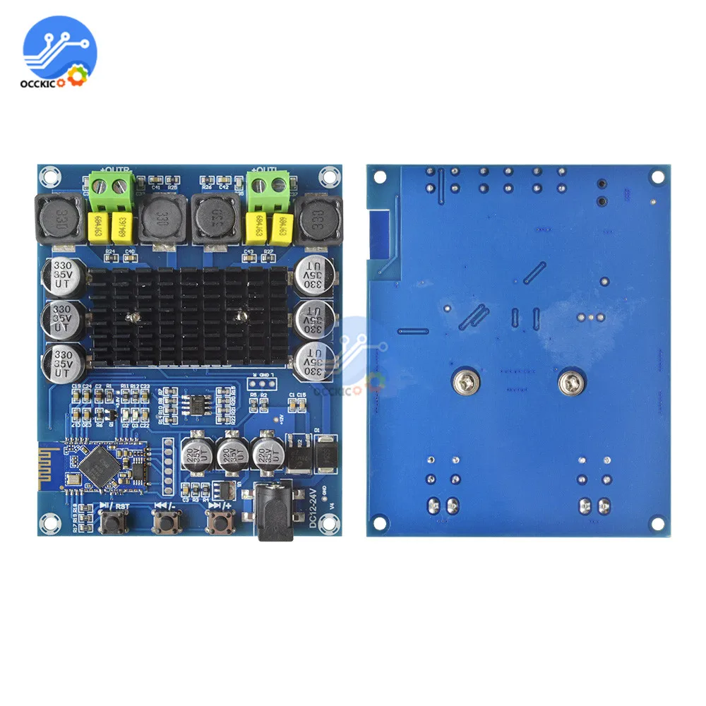 TPA3116D2 аудио усилительная плата Bluetooth двухканальный DC12-24V 2X120 Вт высокой мощности стерео звуковая плата 2*120 Вт Цифровой усилитель