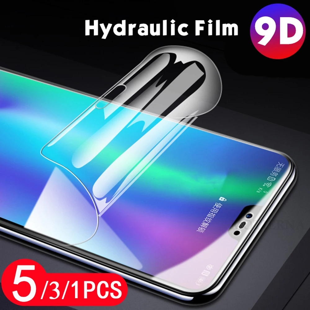 

5/3/1Pcs 9D soft full cover for huawei nova 3 3i 3e 4 4e 5 5i 5T 5Z 6 se 7 7i pro hydrogel film Not Glass phone screen protector