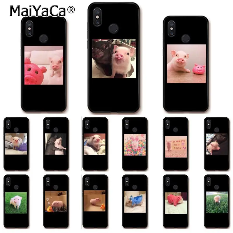 MaiYaCa парный мультфильм милый розовый питомец свинка телефонный чехол для Xiaomi Redmi8