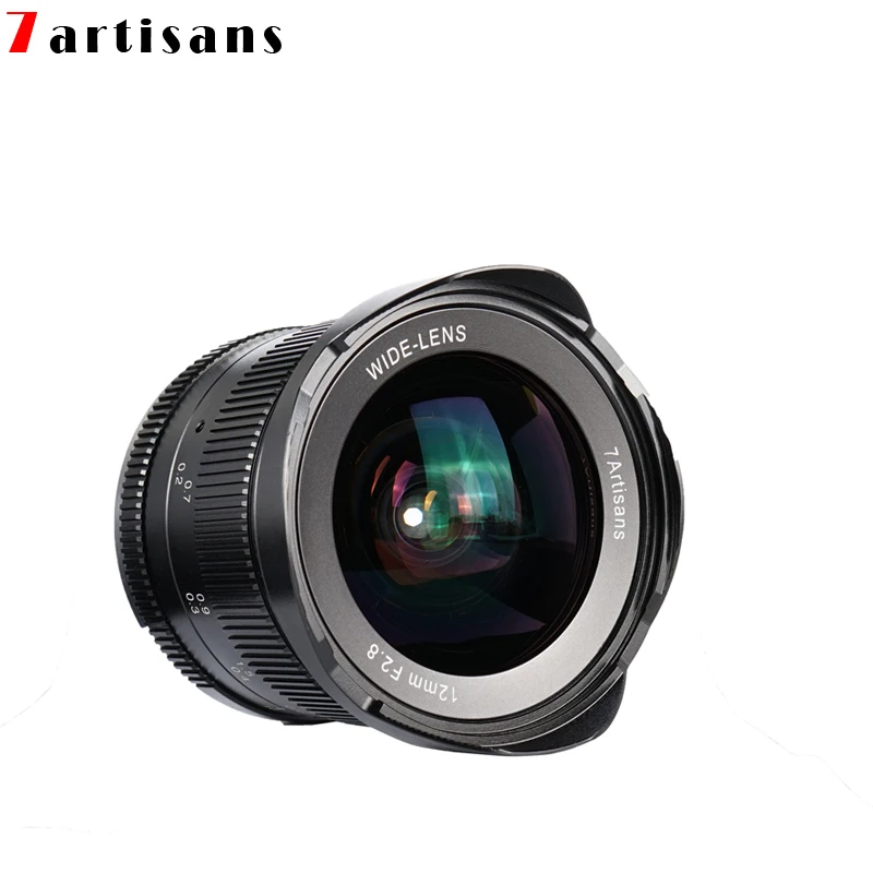 7artisans 12 мм F2.8 MF Ультра широкоугольный основной объектив для Sony E/Fuji XF/Canon EOS-M/Olympus и
