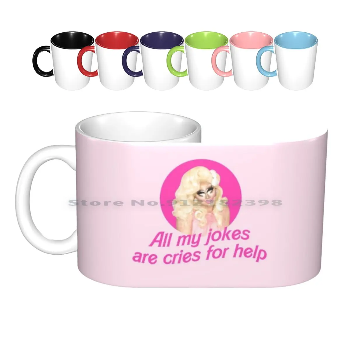 

Керамические кружки Trixie розыгрыш-руполь, кофейные чашки, кружка для молока и чая, Trixie Mattel Trixie Katya Zamo Rupaul Drag Race Alaska