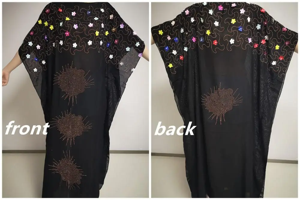 double sided Длина платья: 140 см, обхват груди: 160 Новые Модные платья с принтом Базен, Дашики, женские длинные/взрослые, Yomadou, цветной узор, большие размеры - Цвет: double sided