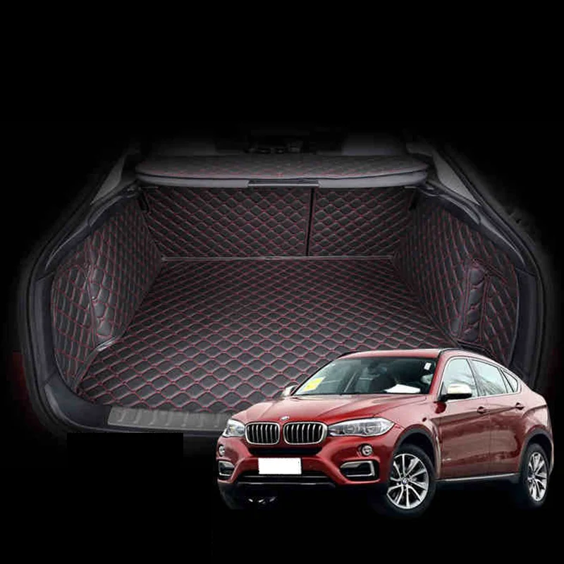 fiber leather car trunk mat for bmw x6 2015 2016 2017 2018 2019 BMW F16 car accessories