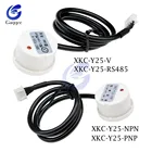 Бесконтактный датчик уровня жидкости XKC Y25, 5 В, 12 В, 24 В постоянного тока, сенсор внешнего уровня жидкости, сенсор XKC-Y25-NPN уровня воды PNP RS485 Y25-V