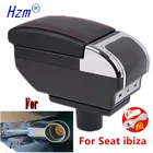 Подлокотник для Seat ibiza 6j Ibiza 6L, центральный контейнер для хранения с подстаканником и пепельницей с USB-интерфейсом