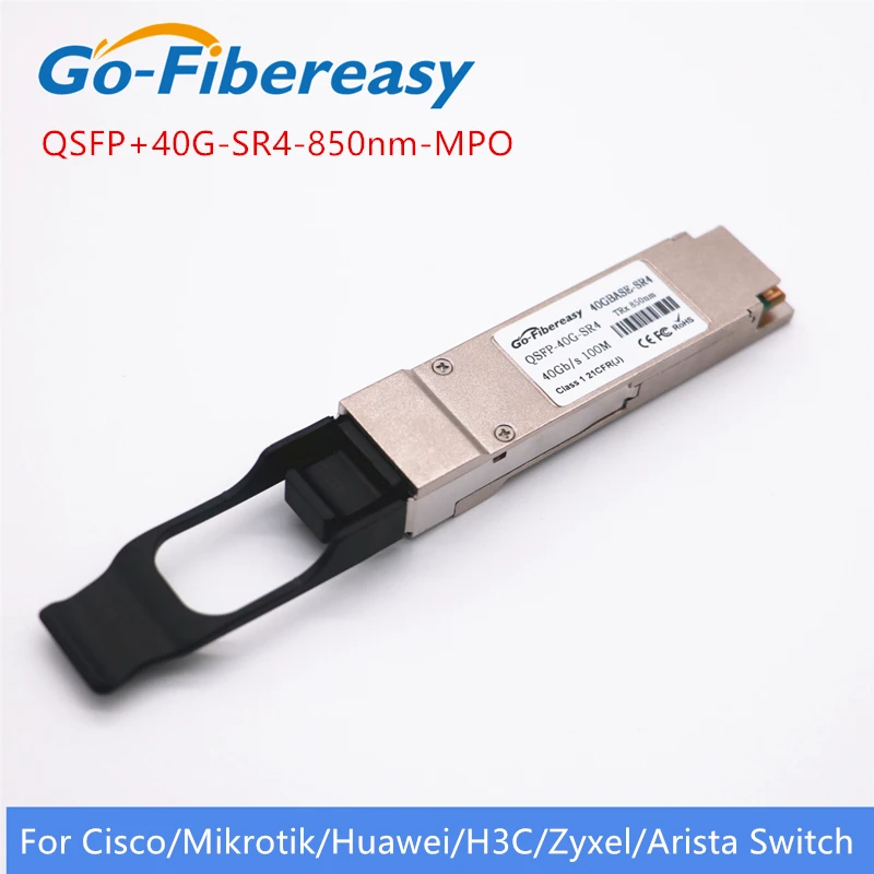 QSFP+ 40 Гбит/с волоконно-оптический модуль многомодовый SR4-850nm 100 м с MTP/MPO типа QSFP+ модуль приемопередатчика для Cisco/Mikrotik QSFPModule