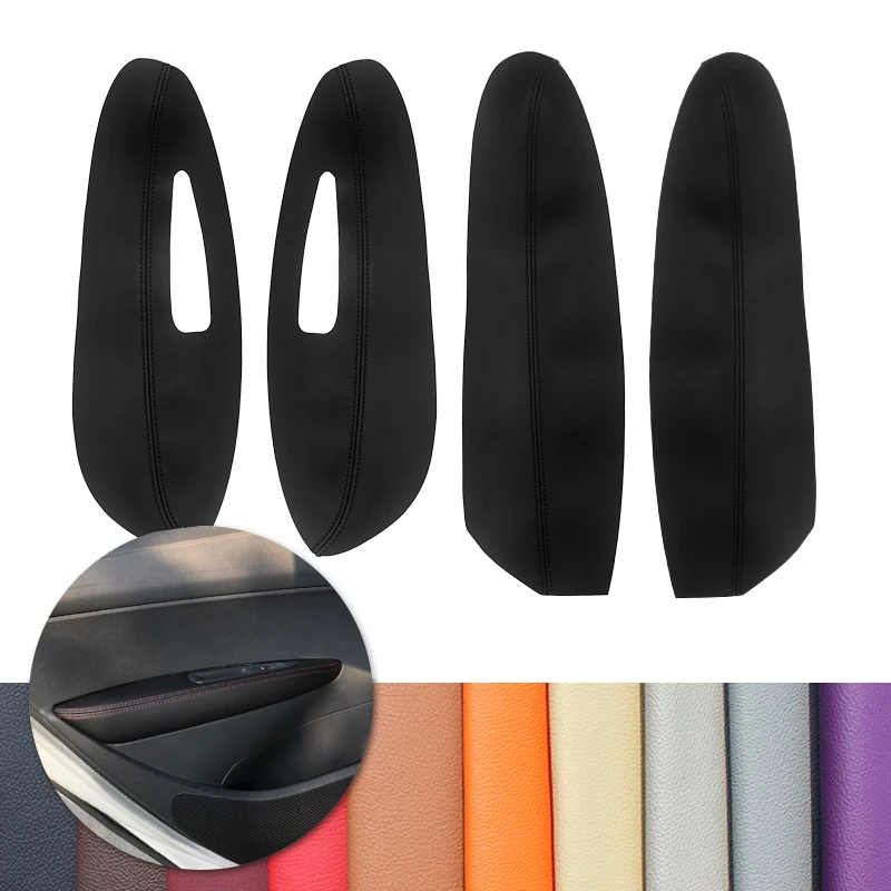 

For Peugeot 308 2009 2010 2011 2012 2013 2014 Car-styling Interior Trim Microfiber Leather Door Armrest Panel Cover Decor