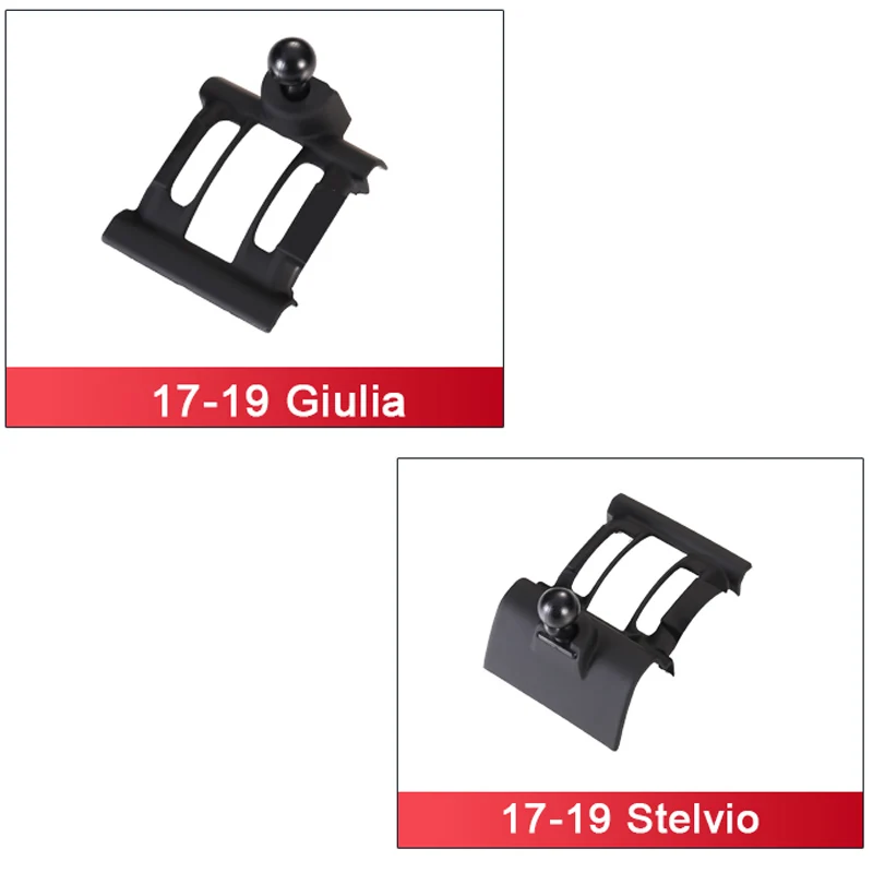 phone holder and special base for 17 19 alfa romeo giulia stelvio air outlet buckle base car modification accessories free global shipping
