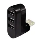Разветвитель с 3 портами 2,0, usb-хаб, Mini usb-хаб, высокоскоростной Вращающийся адаптер для ноутбука, ПК, аксессуары для компьютеров