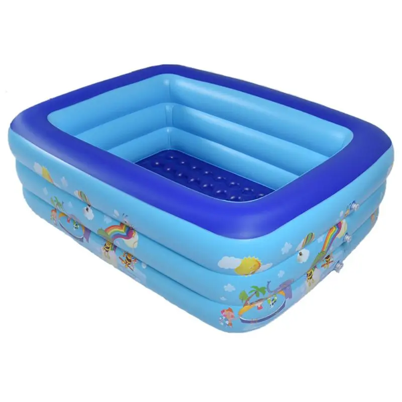 

Inflatable Swimming Pool Summer Thick Safe Inflated Water Fun Play Kids Bathtub Y1QF
