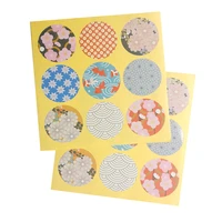 900pcslot cute flower pattern sticker decoration label multifunction stationery