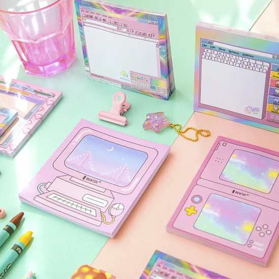 

Creative Computer Game Machine Modeling Memo Pad Pink Girl Heart N Times Sticky Notes Memo Notepad Bookmark Gift Stationery