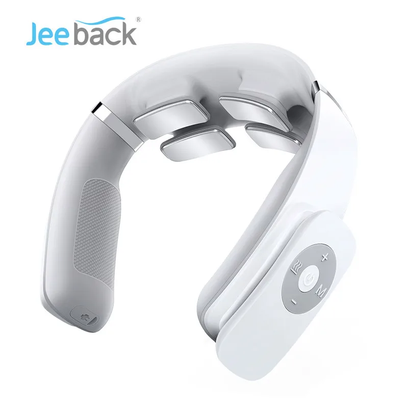 

Электрический беспроводной массажер для шеи Jeeback G3, нагревающийся беспроводной массажер для шеи и снятия симптомов боли в шее, вибрация с 4 г...