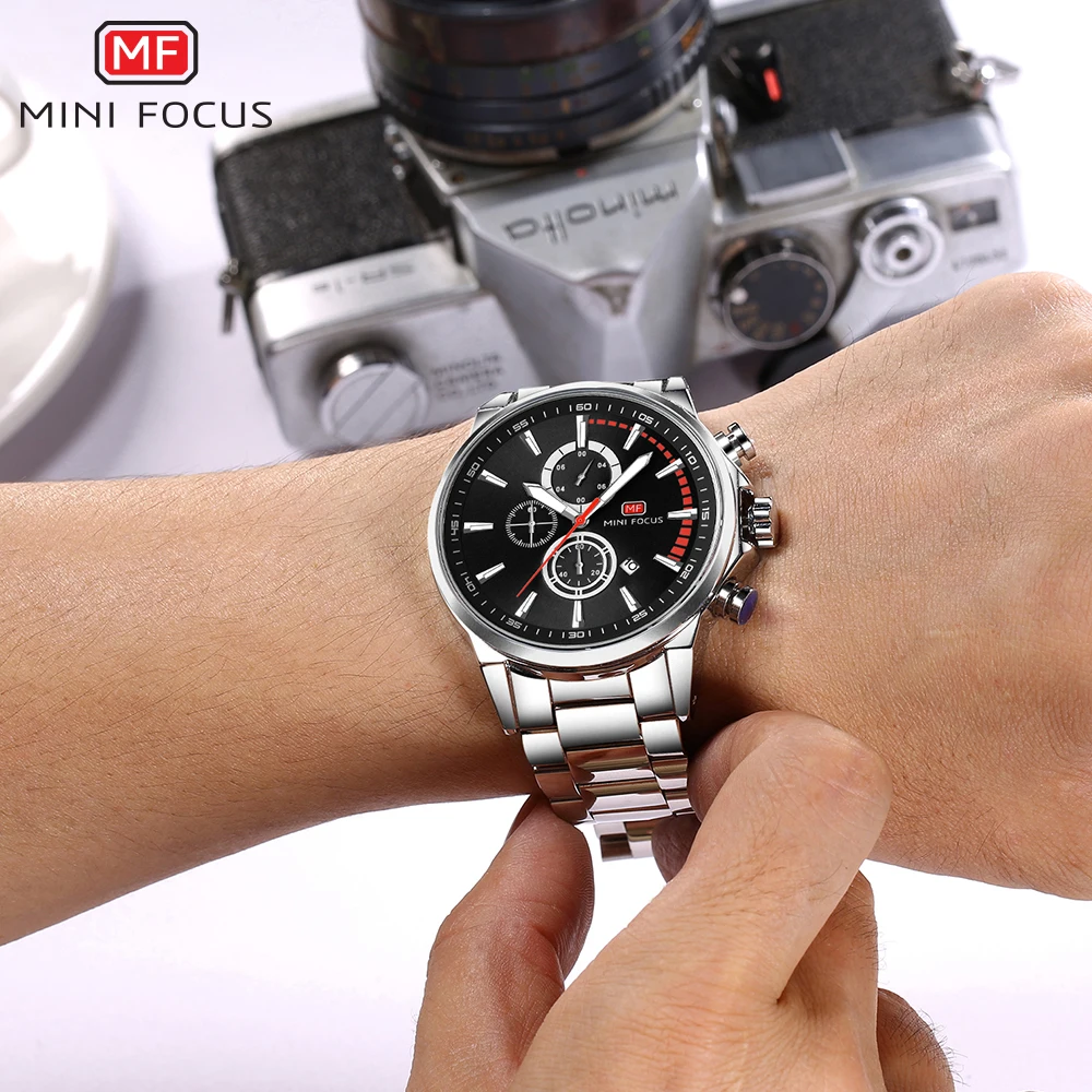 Мини фокус мужские роскошные Брендовые Часы бизнес-класса водонепроницаемые