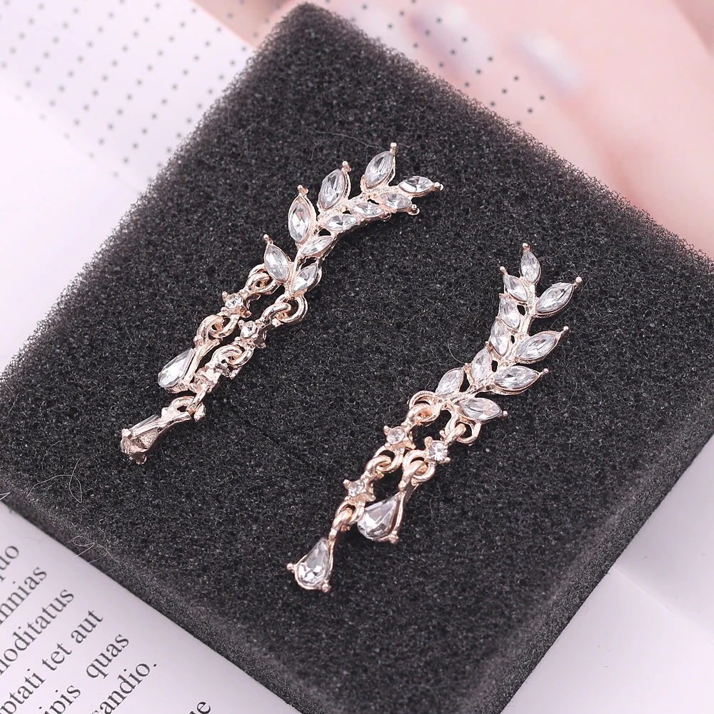 Новые женские серьги в виде длинных кристаллов|Серьги-подвески| |