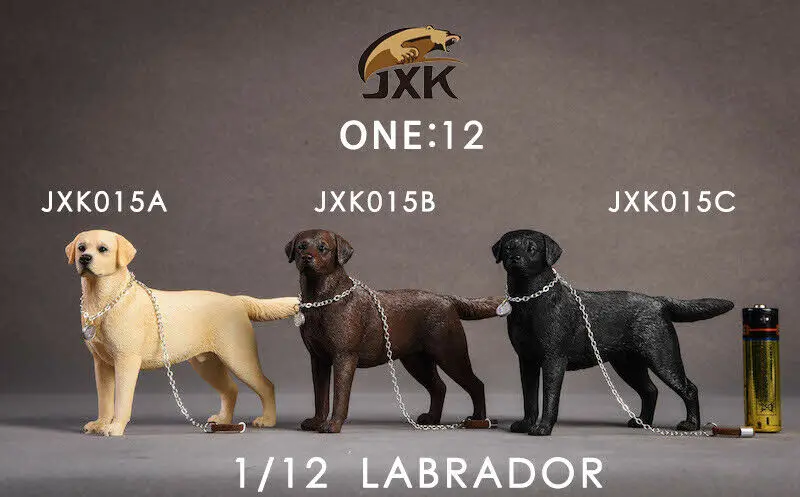 Модель животного JXK JXK014/JXK015 1/12 немецкая овчарка и Лабрадор игрушка для собак F 6 ''фигурка