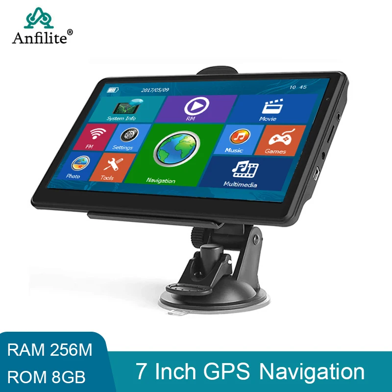 Автомобильный GPS-навигатор 7 дюймов HD FM 8 ГБ 256 м DDR 800*480 winCE 6 0 MTK Navitel последняя