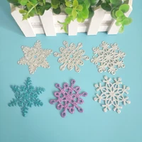 new 3 exquisite christmas snowflakes cutting dies diy scrapbook embossed card making photo album decoration handmade craft