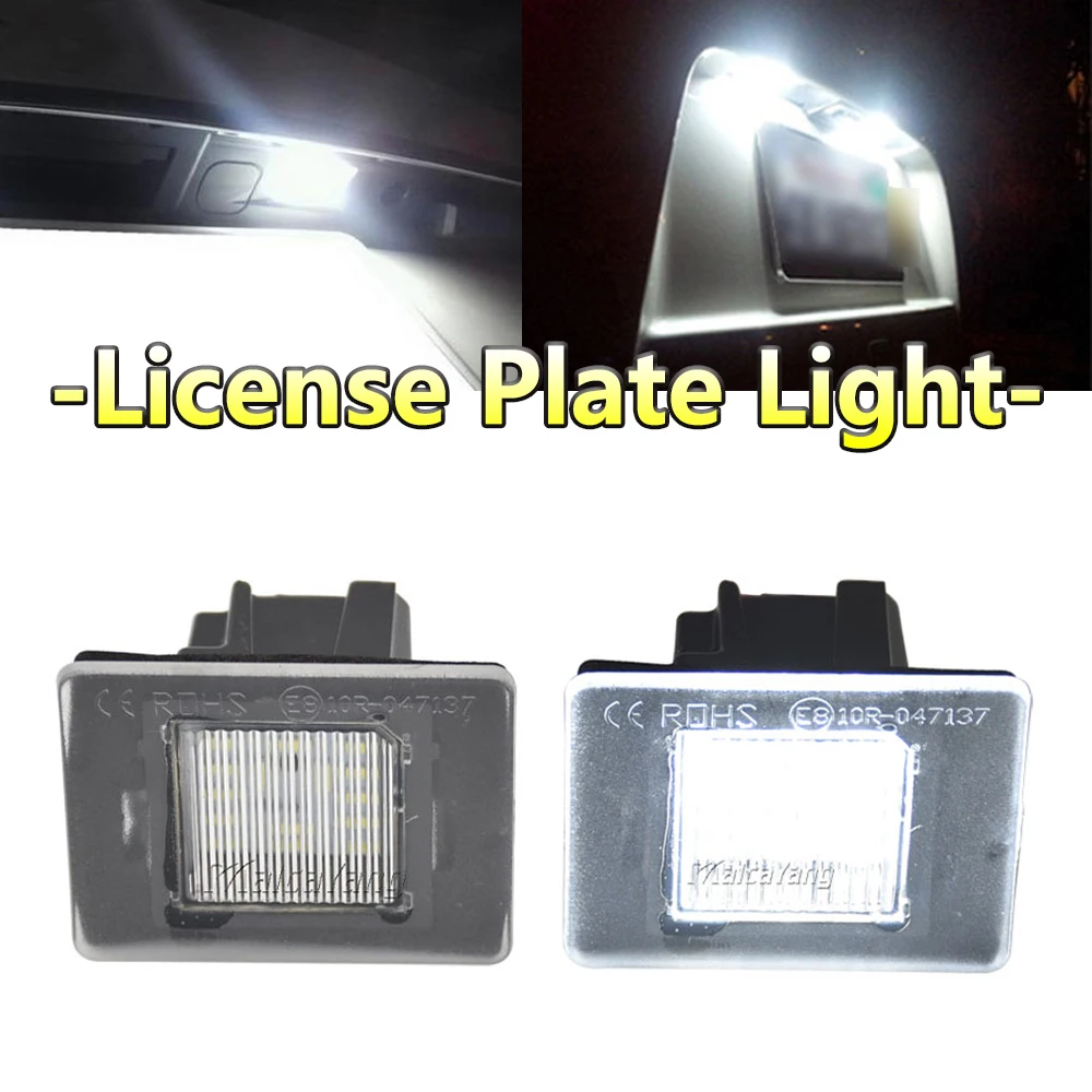 

2Pcs No Error LED Number Plate Lamp License Plate Light For Mercedes Benz A-Class W218 W117 W176 W156 W166 R172 X166 GL CLA