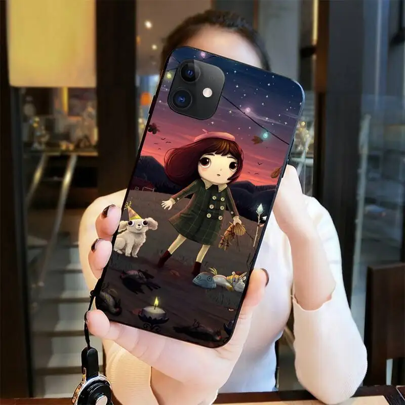 NBDRUICAI Adventure Game Little Misfortune TPU Soft Phone Case Cover for iPhone 11 pro XS MAX 8 7 6 6S Plus X 5S SE 2020 XR case | Мобильные