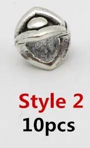 10pcs Style 2 10 шт./упак. металла различных 5 видов стилей, подвязанные лентой, с объемной волной для бороды, дредлоки, для увеличения объема, бусины кольца трубки Руна викингов для волос Средства для укладки волос - Цвет: 10pcs Style 2