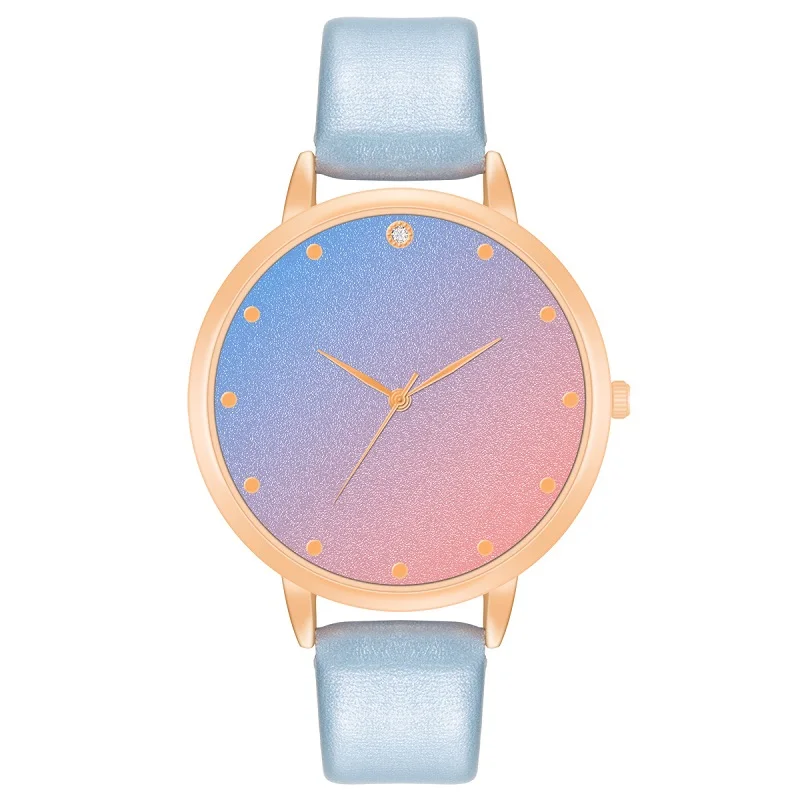 Часы наручные женские кварцевые роскошные модные круглые аналоговые с