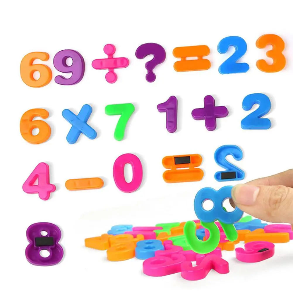 

Цветные цифровые магнитные цифры, помощь в обучении детей