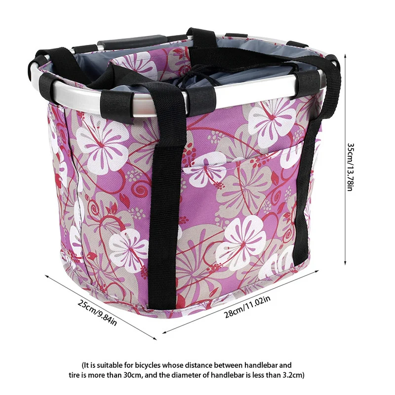 

Bicycle Handlebar Storage Basket Cycling Riding Pouch Cycle Biking Front Baggage Bag Carryings Holder Sports Bike Accessories