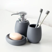 bathroom accessory set toothbrush holder soap dish lotion dispenser household decor mouthwash cup soap dish for bathroom