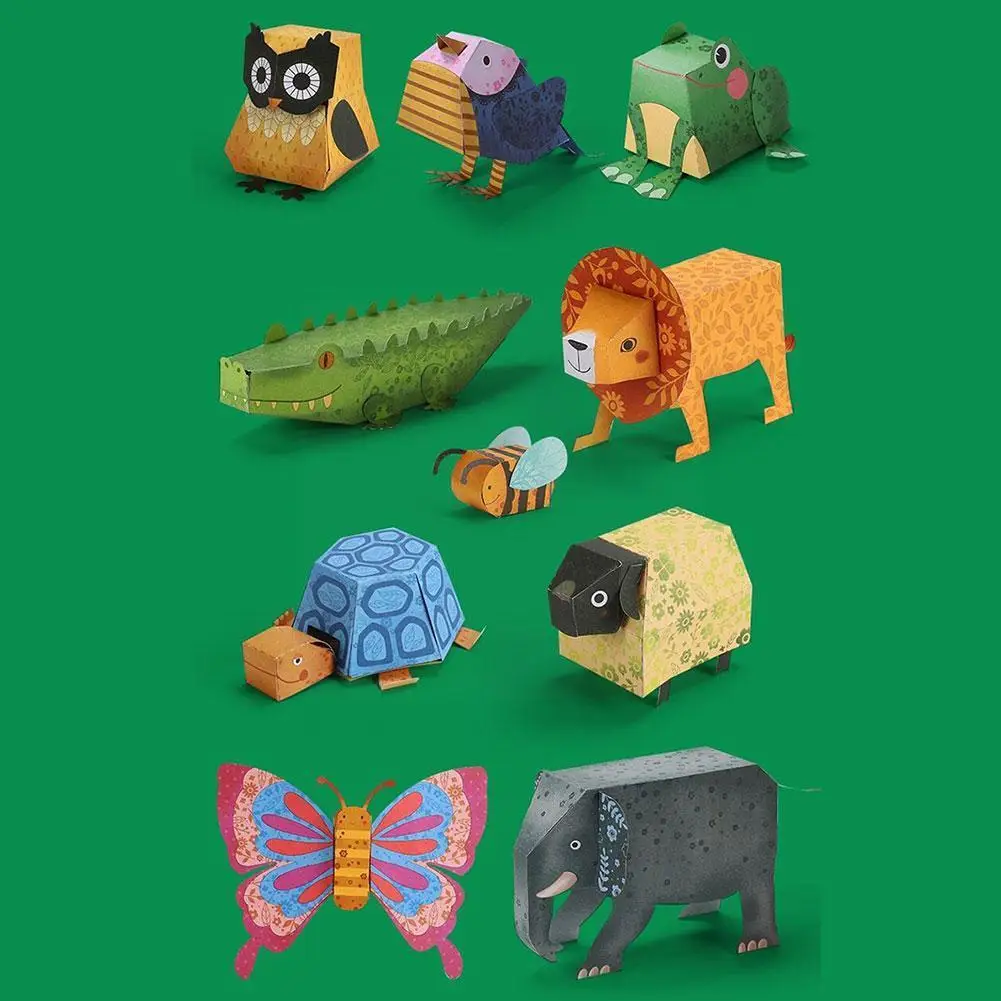 

Kids Origami Paper Book Plane Animal DIY Handmade Art Montessori Toy Gift Birthday Folding Kindergarten Educational Craft Z4V7