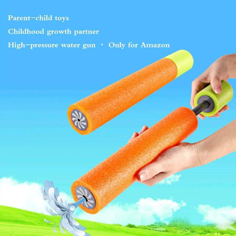 

Children'S Orange Blue Soft Toy Children'S Outdoor Fun Toy Shooting Funny Toy Gun Water Gun Colorful Long Jetting Range