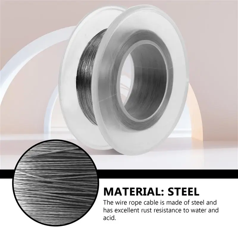 

1 Set Steel Wire Rope Picture Hanging Wire Clothes Line Lighting Guide Wire