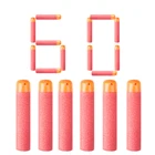 Пули для Nerf 9,5 см, 60 шт., красные пули для снайперской винтовки, пули из пеноматериала для заправки дротиков с большим отверстием в голове, пули для серии N-Strike