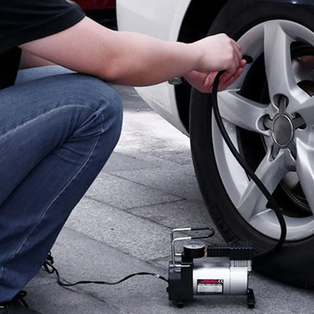 

2021 Portable 80PSI Super Flow DC 12V Metal Air Compressor Tyre Inflator Car Air Pump Vehicle Pump Electric Pressure Gauge