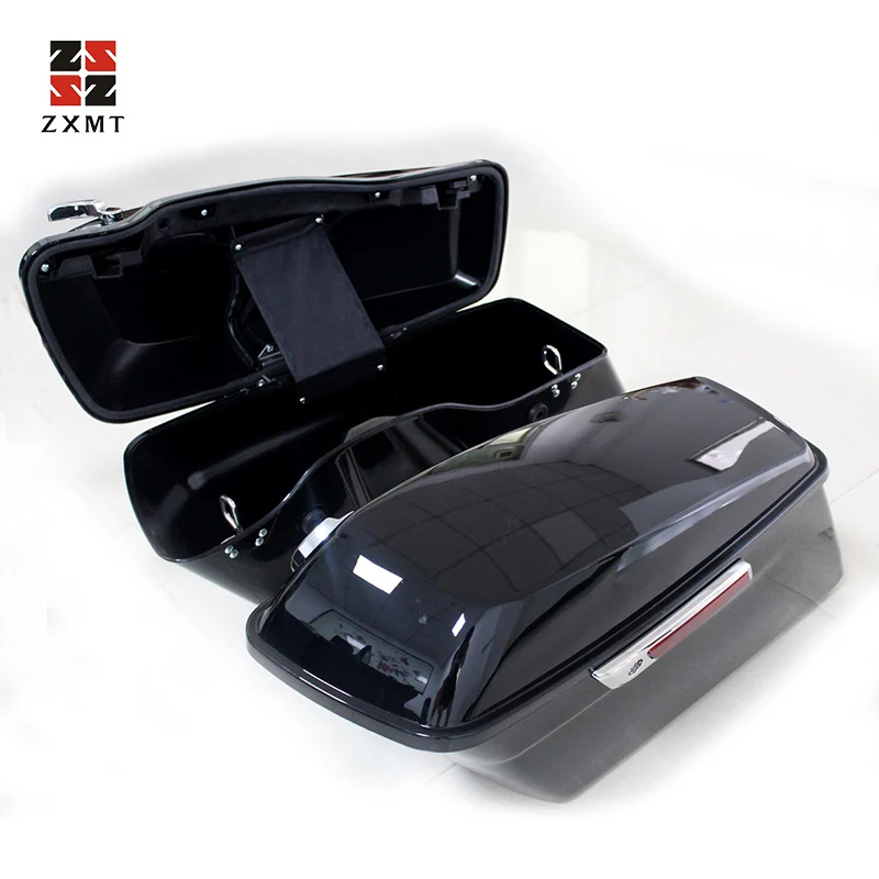 ZXMT окрашенные жесткие седельные сумки яркие черные растягивающиеся удлиненные