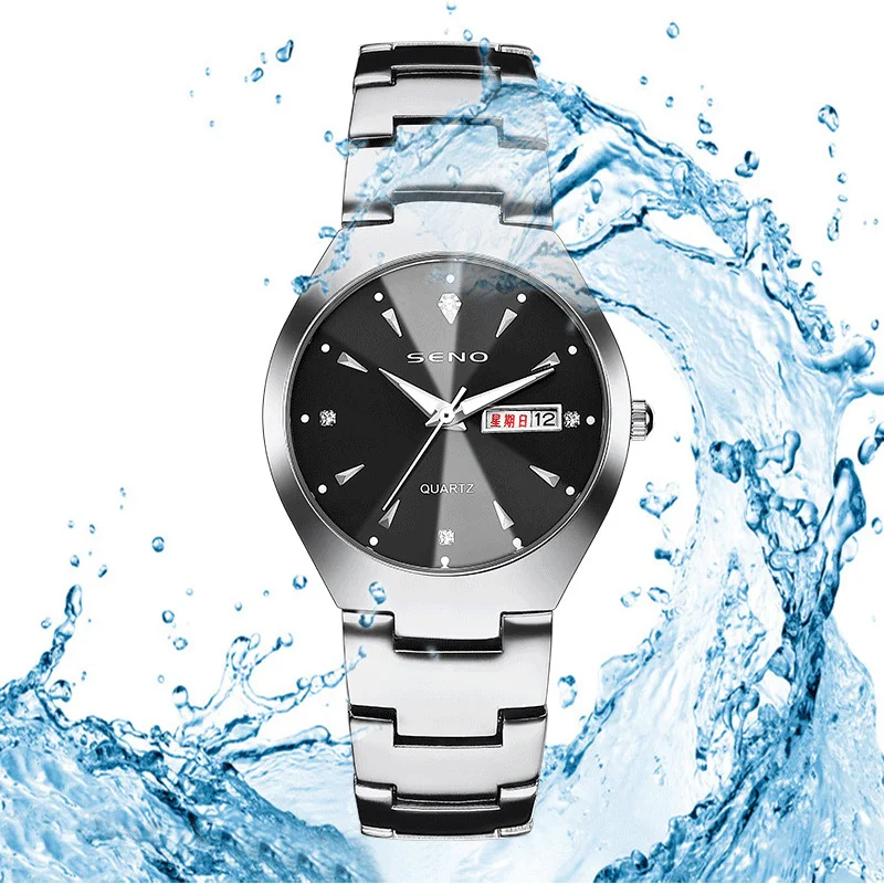 2021 new Couples fashion watches Women brand diamond quartz Waterproof watch Luminous Men's watches for two lovers clocks casual