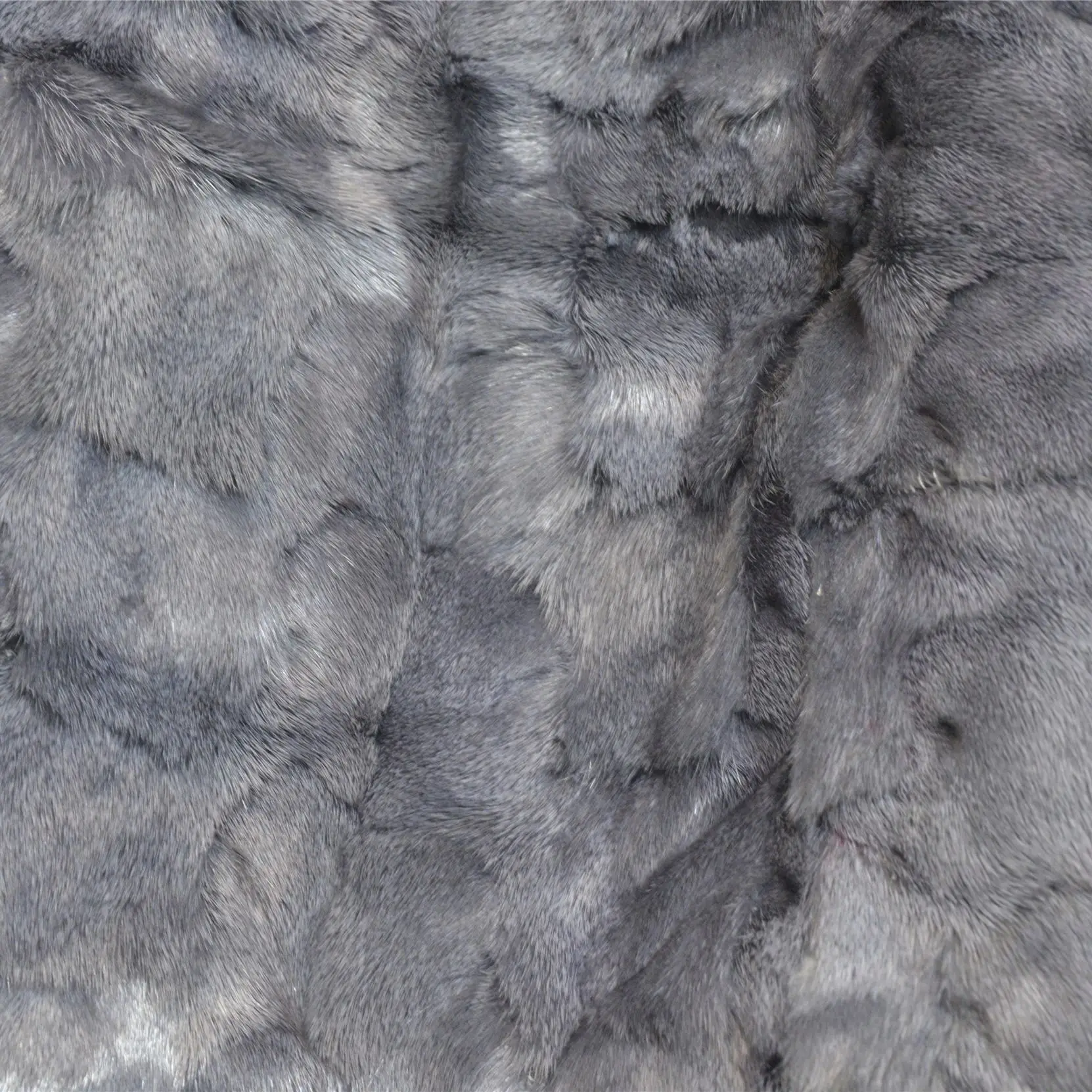 Latest Long Parka With Real Fur Lining Women Grey Mink Fur Overcoat Elegant Winter Men Coat images - 6
