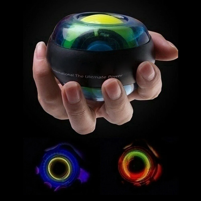 Светодиодный шар на гироскопе тренажер запястье с мячом расслабляющий гироскоп