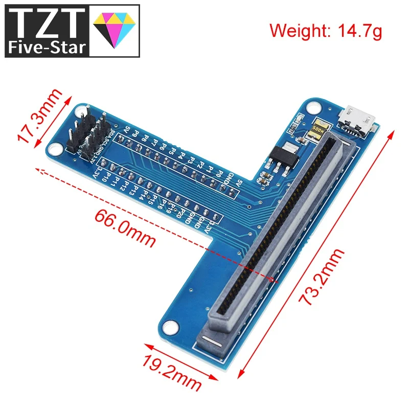 Для платы Micro:bit Extension Board T Type GPIO с выходом 5 В и 3 для программирования стержня |