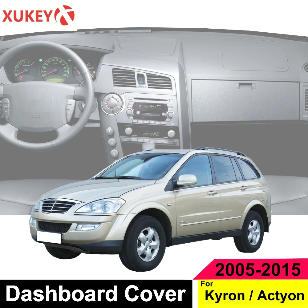 

Xukey Dash Cover Mat Dashmat Dashboard Cover For Ssangyong Kyron 2005 - 2015 For Ssangyong Actyon 2005 - 2010 2006 2007 2008