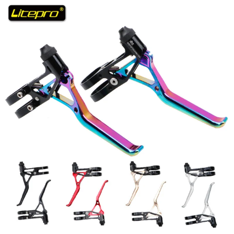 

Litepro тормозной рычаг для шоссейного велосипеда V brake Al 7075 cnc Ультралегкая Складная велосипедная Тормозная ручка для велосипеда запчасти для ...