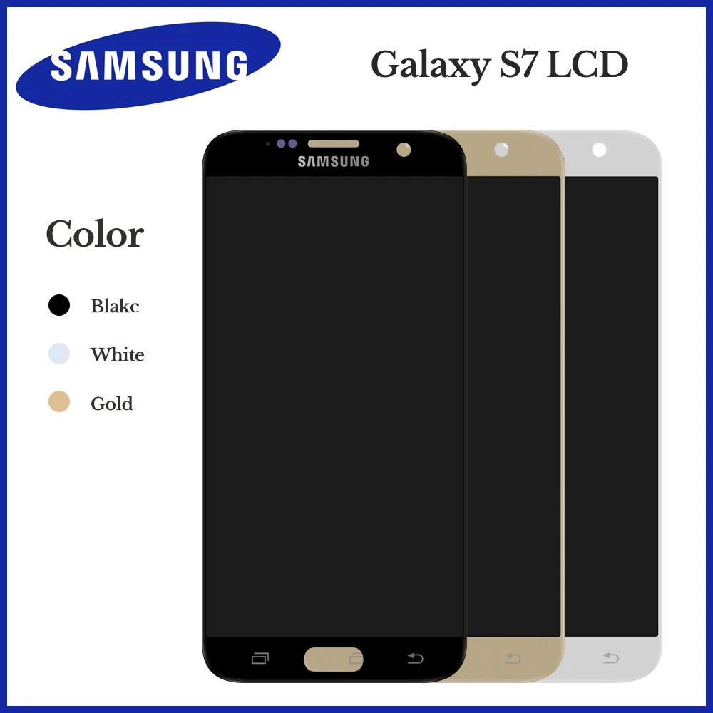 Оригинальный Для SAMSUNG GALAXY S7 G930A G930F SM ЖК дисплей сенсорный экран дигитайзер сборка